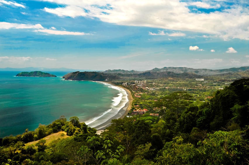 Aerial of Jaco Costa Rica